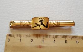 Unikat Massiv Gold Krawattenadel
