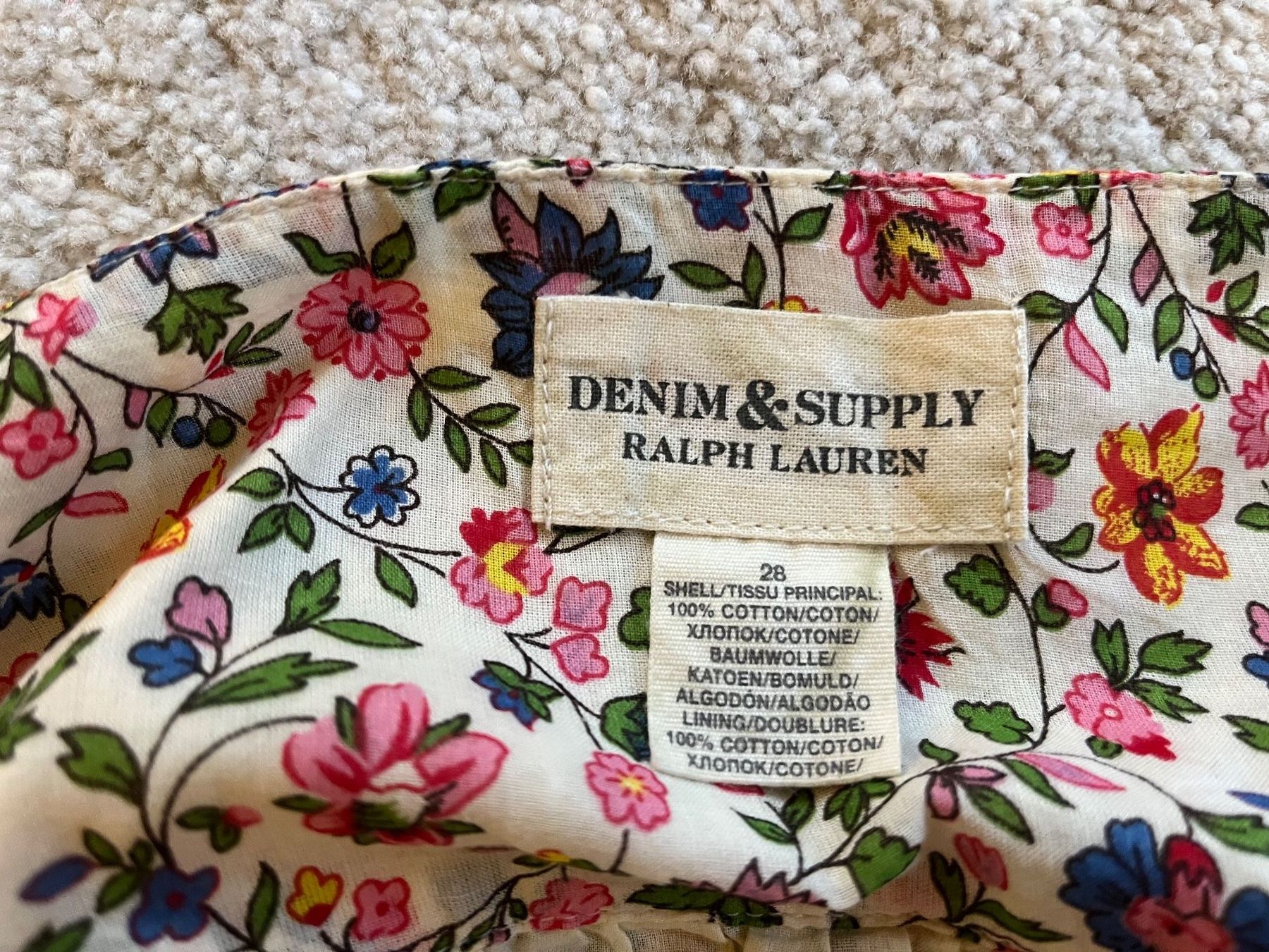 Ralph Lauren Gonne: geblühmter Mini Rock Ralph Lauren Size 28 – Usato da Zürich venduto da wol_s9qg 2
