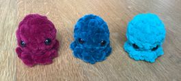 3 gehäkelte amigurumi Oktopusse (Schlüsselanhänger)