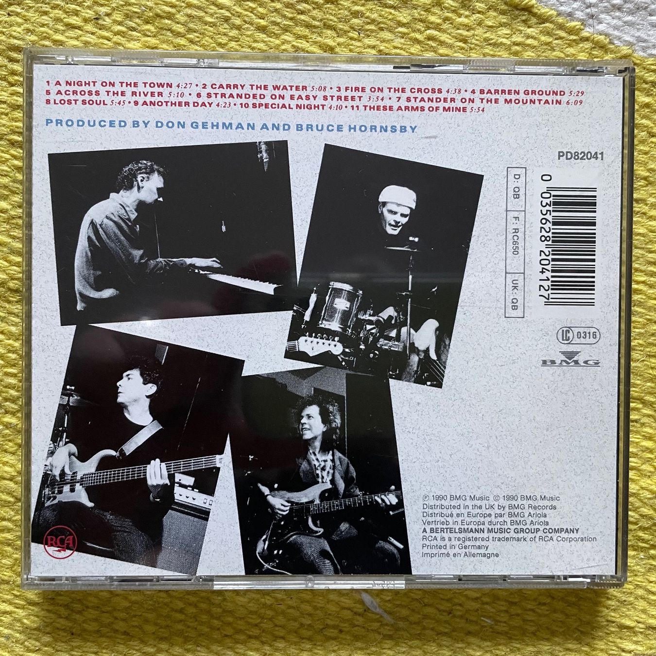 CDs: BRUCE HORNSBY&THE RANGE-A NIGHT ON THE TOWN – Gebraucht aus Rorschacherberg von CD-Roli 1