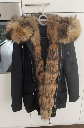 Winterjacke Parka in Dunkelblau Gr. M