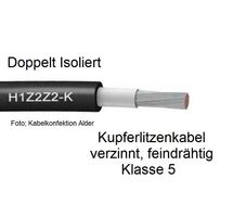6mm2 Qualitäts Solarkabel schw. Meterware H1Z2Z2-K 1.70.-