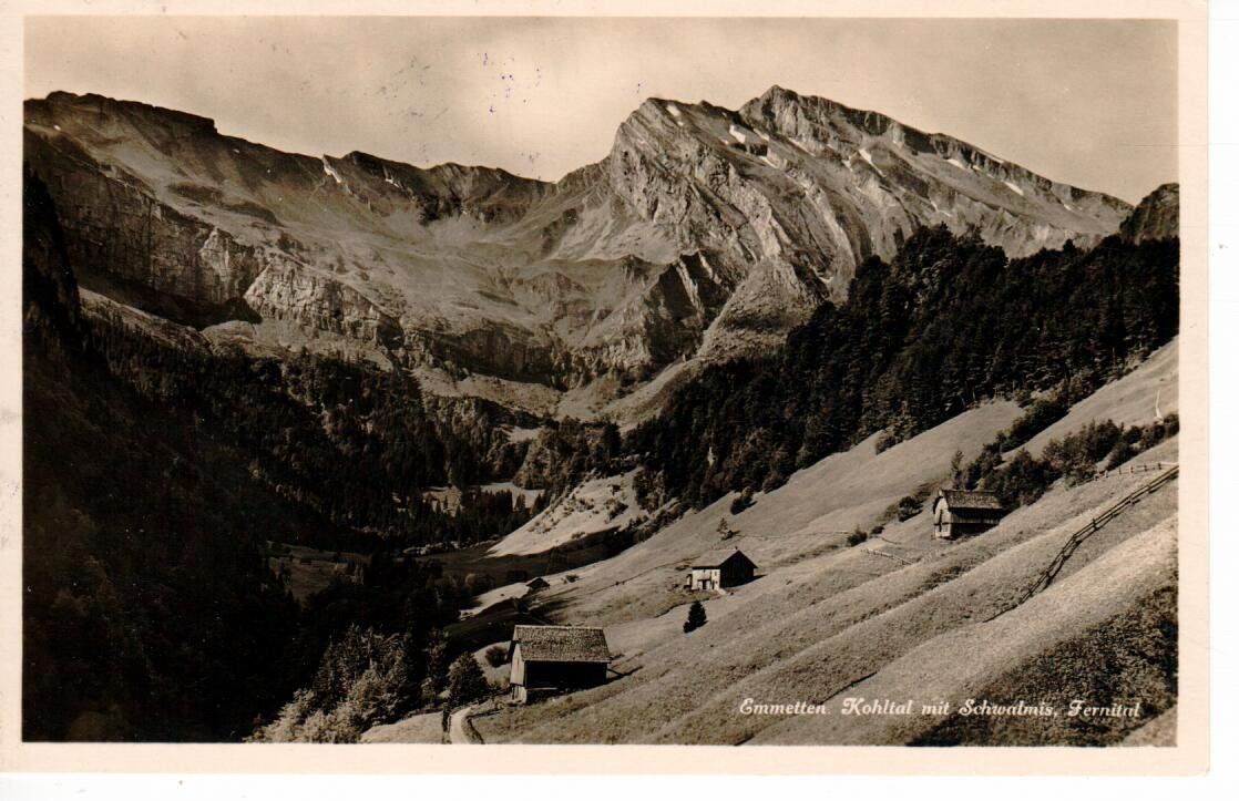 Cartoline postali: Emmetten , Kohltal 1935 – Usato da Wolhusen venduto da Curver9