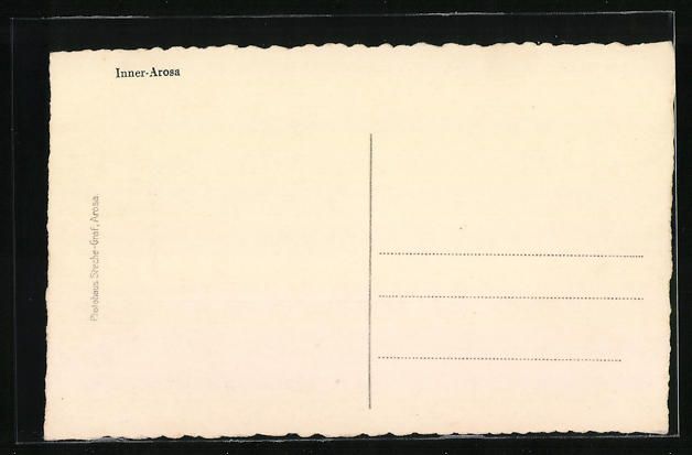 Cartes postales: AK Inner-Arosa, Ortsansicht mit Bergen – D'occasion à Berlin par bartko-reher 1