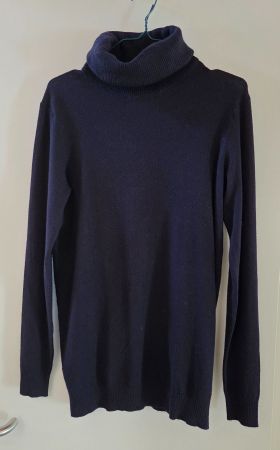 Rollkragenpulli Damen dunkelblau Grösse S Ellen Amber