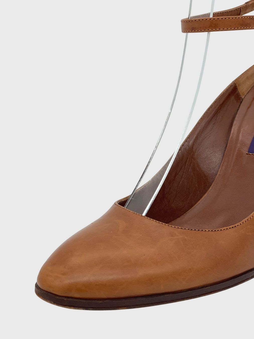Ralph Lauren Scarpe da donna: Ralph Lauren Ankle Strap Leather Pump EU 38 Braun – Usato da Zürich venduto da shoe_shop 5