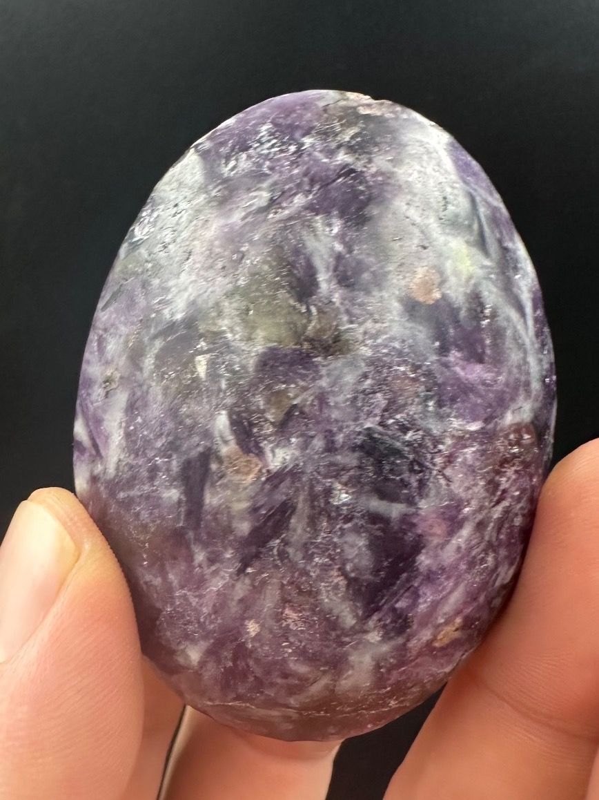 Minerali & Pietre curative: Lepidolith Handschmeichler Heilstein – Nuovo e nell'imballaggio originale da Männedorf venduto da Handschmeichler 1