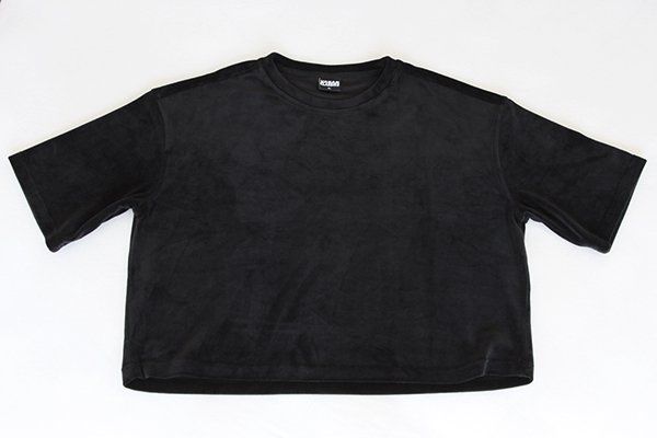 T-Shirts: URBAN CLASSICS | Crop Shirt Samt XL | Kurzarmpulli Samtshirt – Gebraucht aus Engelburg von Rmueller 5