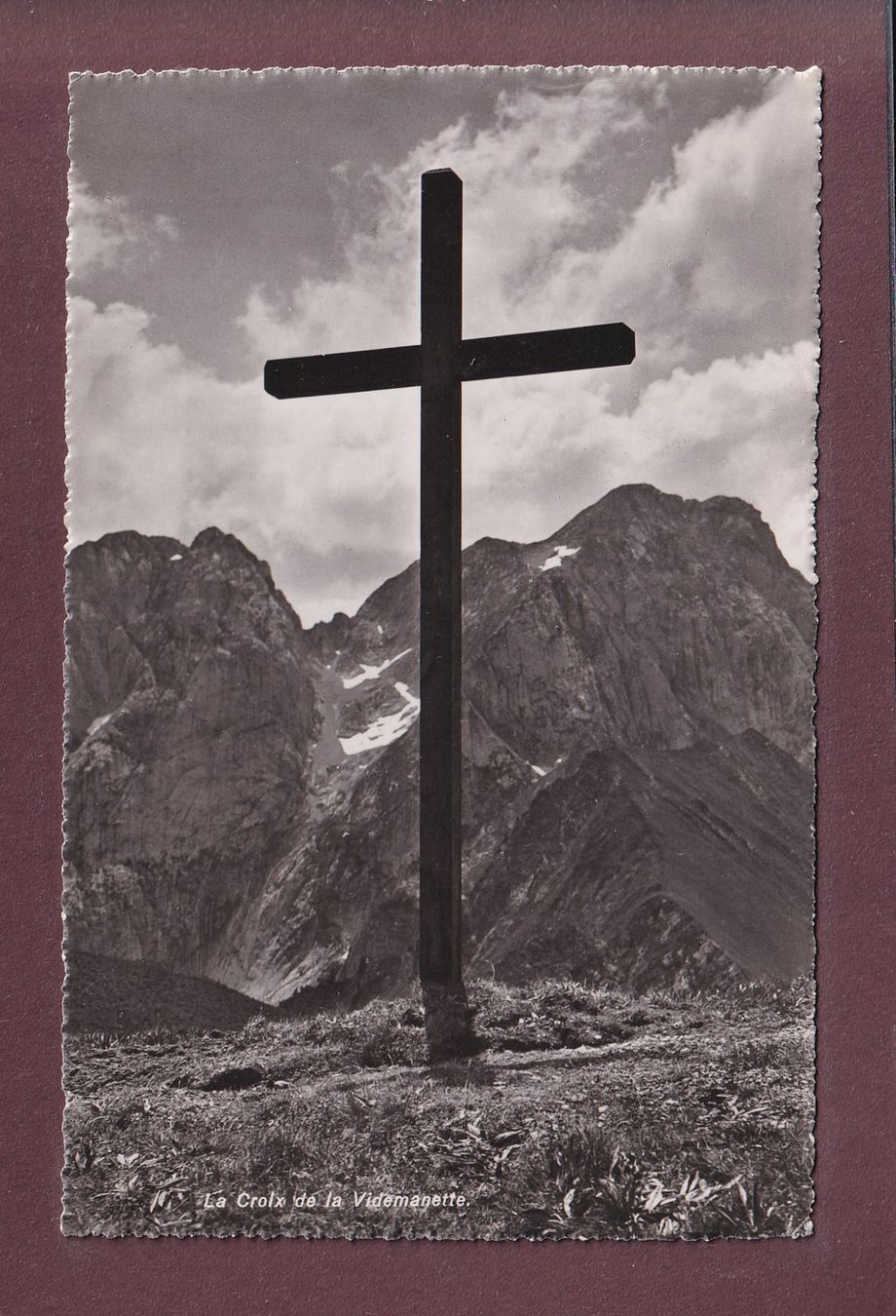 Ansichtskarten: CROIX de la VIDEMANETTE - 1944 – Gebraucht aus Pully von nicecards
