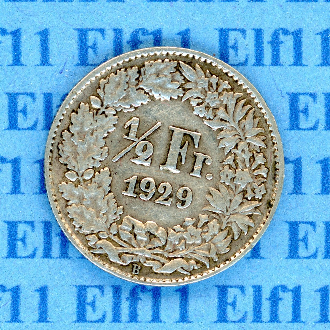 Tutti le monete: CHF___0.50 1929 -vz 50 Rappen – Usato da Widnau venduto da Elf11