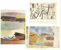 3 AK Kunstkarten Paul Klee