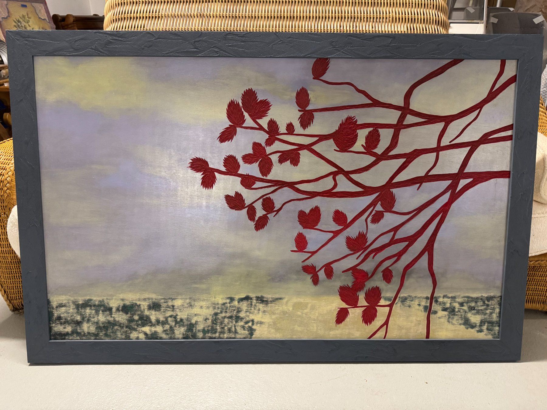 Dipinti: Original Painting by OUVRIER Zoé – Usato da Gsteig b. Gstaad venduto da Auctionly