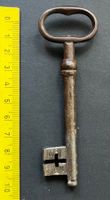 Antik Schlüssel Bart Kreuzform, ca. 11cm lang