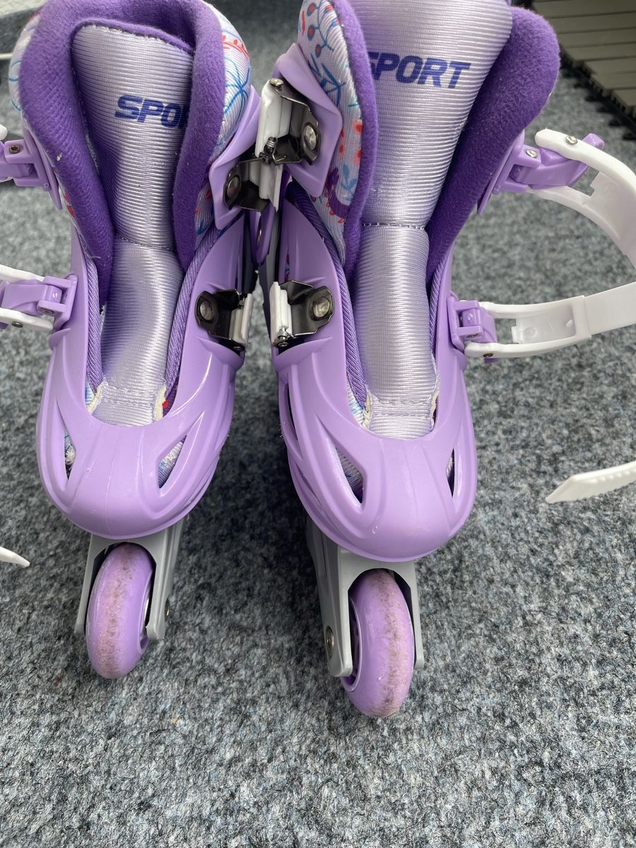 Inline-Skating & Rollschuhe: Adjustable Inline Skates - Purple, Size S – Gebraucht aus Steinen von ole_7py7 1