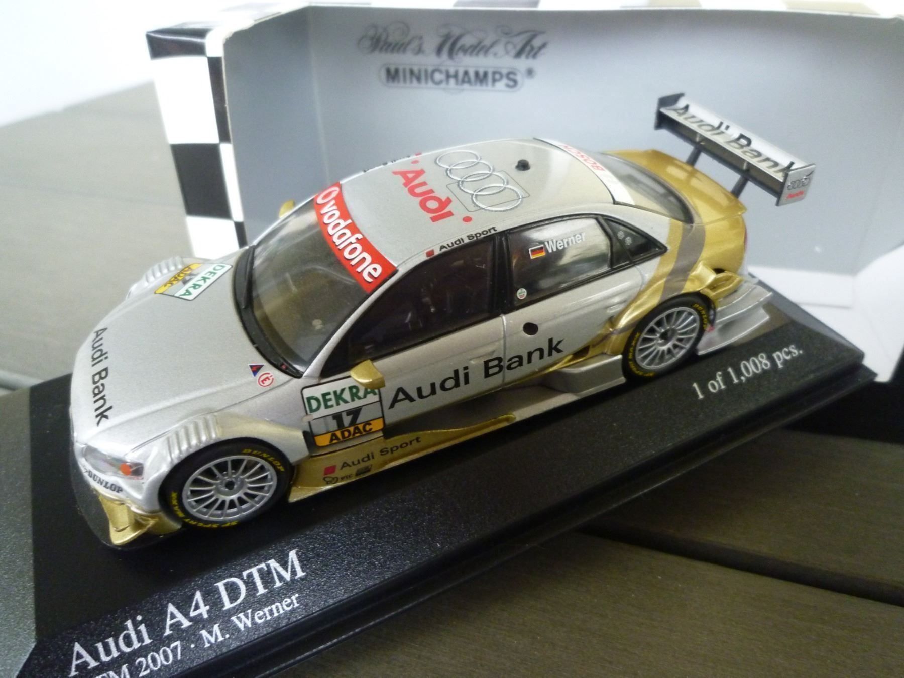 Minichamps Modellini d'auto: Audi A4 (DTM 2007) "Werner" – Nuovo e nell'imballaggio originale da Flawil venduto da Imperiosud 3