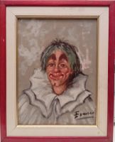 Quadro dipinto Clown firmato