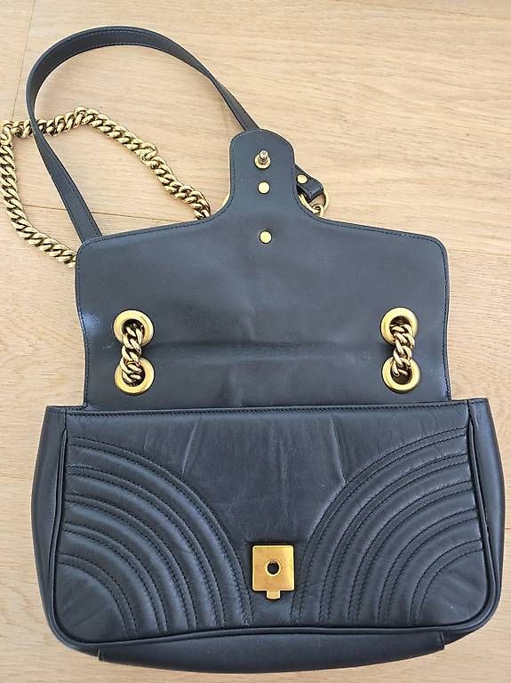 Gucci Borse da donna: Gucci GG Marmont Medium Schultertasche Schwarz – Usato da Zug venduto da gold.schmuck 1