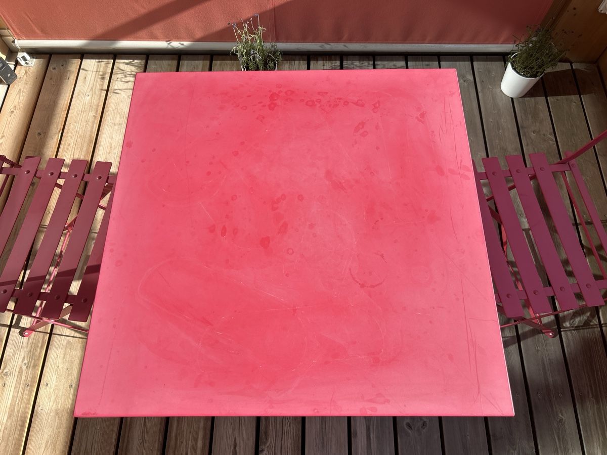 Set di tavolo e panche: Gartentisch Set mit 2 Stühlen für Sitzplatz oder Balkon – Usato da Winterthur venduto da jin_nq2j 1