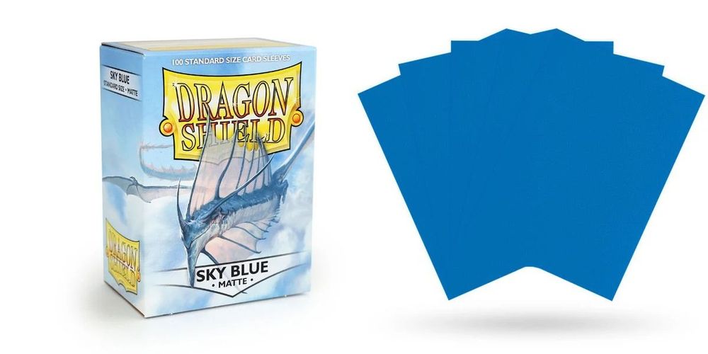 🐉 Dragon Shield Standard Sleeves Sky Blue Matte 🛡️ (Neu und