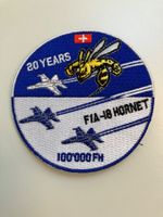 Badge Swiss Air Force 20 ans /100000 FH HORNET