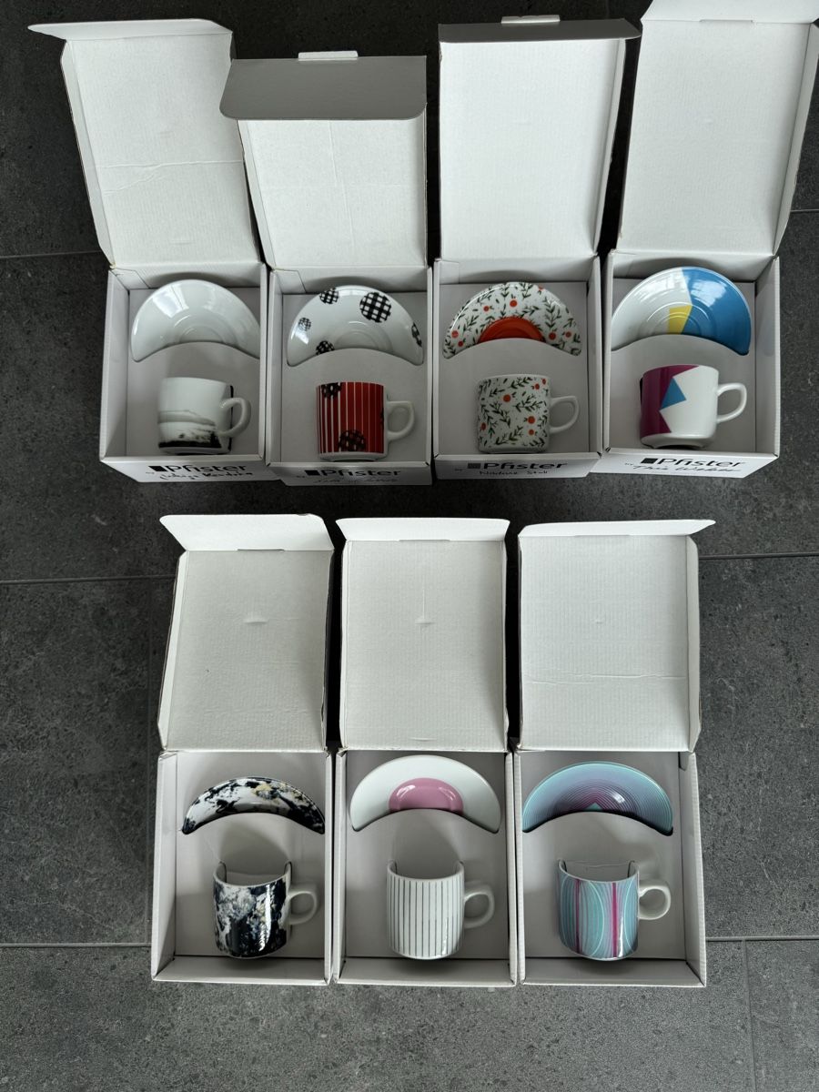 Pfister Tazze: Pfister Espresso Tassen – Nuovo (secondo la descrizione) da Dachsen venduto da Pfotenglueck