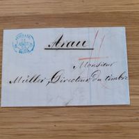 Document Préphilatélique Arau Neuchâtel 1850