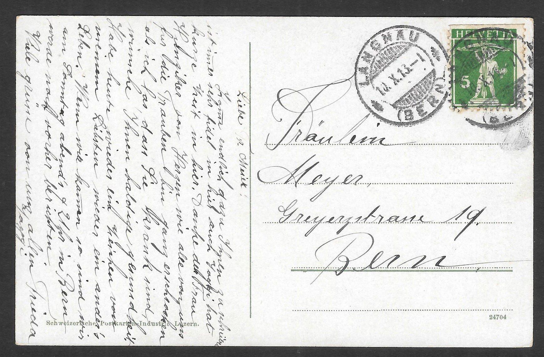 Cartoline postali: Langnau Gesamtansicht – Usato da Olten venduto da clotaldi 1