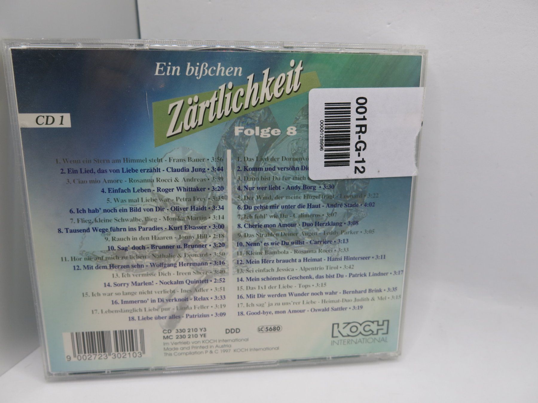 CD: 2 CD Ein Bisschen Zärtlichkeit 7 + 8 Claudia Jung Carpandale – Usato da Ernetschwil venduto da luisvonerni 4
