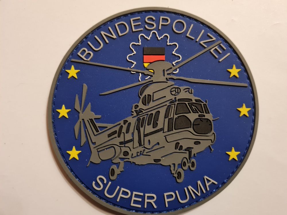 Little Unicorn Polizei Rubber Patch - 3D PVC Aufnäher Mit Klett 9x7cm