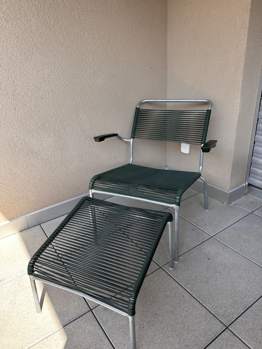 Schaffner Sessel: Schaffner SÄNTIS Lounger Spaghetti mit Hocker – Gebraucht aus Tafers von fredcardo 1