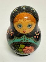 Vintage Russische Matrjoschka Holzpuppen aus Sergijew Possad