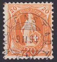 66C mit Vollstempel WALLENSTADT SG