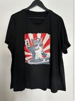 T-shirt chat qui mixe noir neuf Taille 52