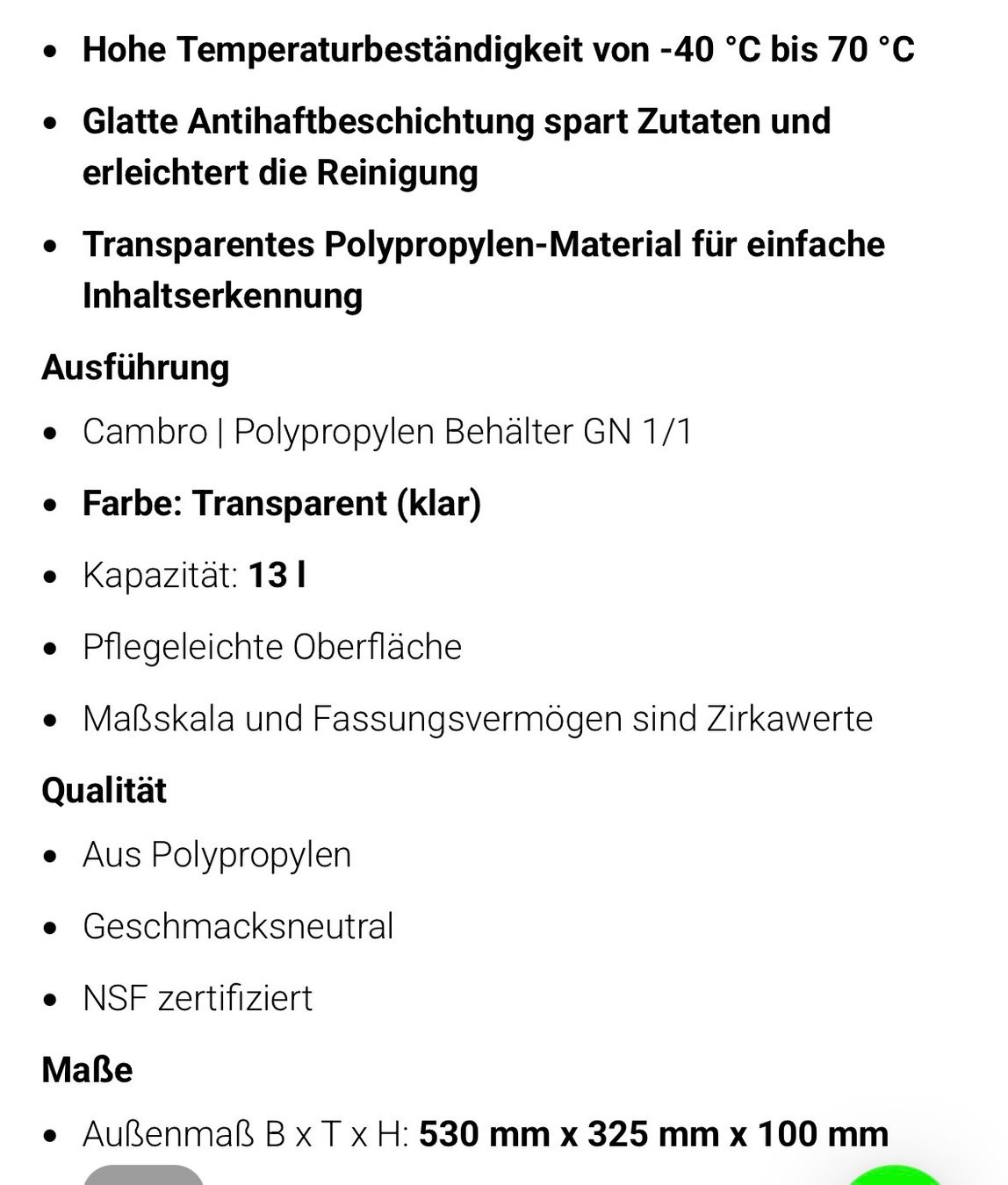 Recipients et similaires: GN 1/1 Behälter Polypropylen – Neuf avec emballage d'origine à Altstätten SG par Ch.r 4