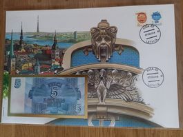 Banknotenbrief Lettland