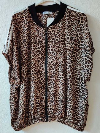 Jacke Kurzarm neu Blouson EG 48-54 AA 80-85 cm Zipper Leo