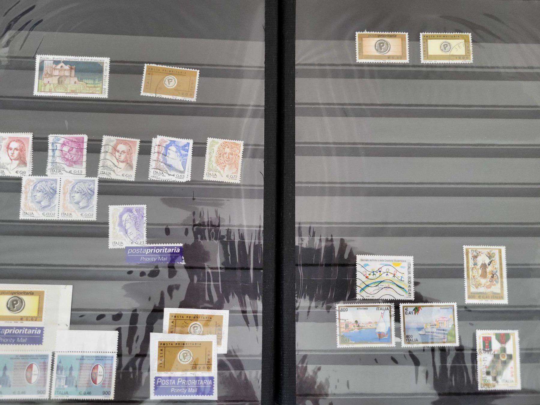 Alle Briefmarken: Sammlung Album - Italien – Gebraucht aus Rümlang von Turrin 7