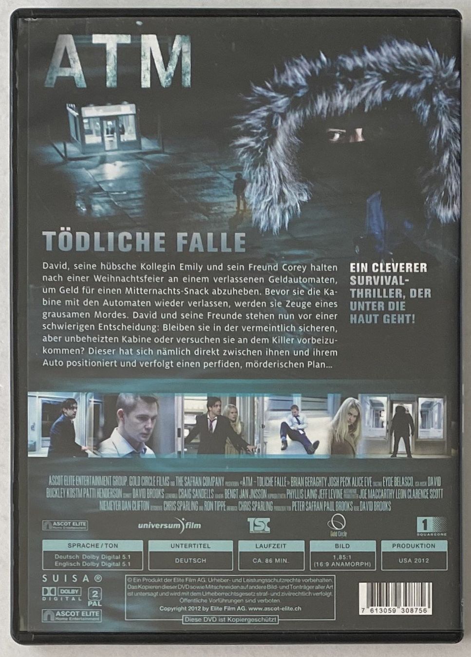 Tous les DVDs: ATM, Tödliche Falle (Versandkostenfrei) – D'occasion à Flums par Asquillo 1