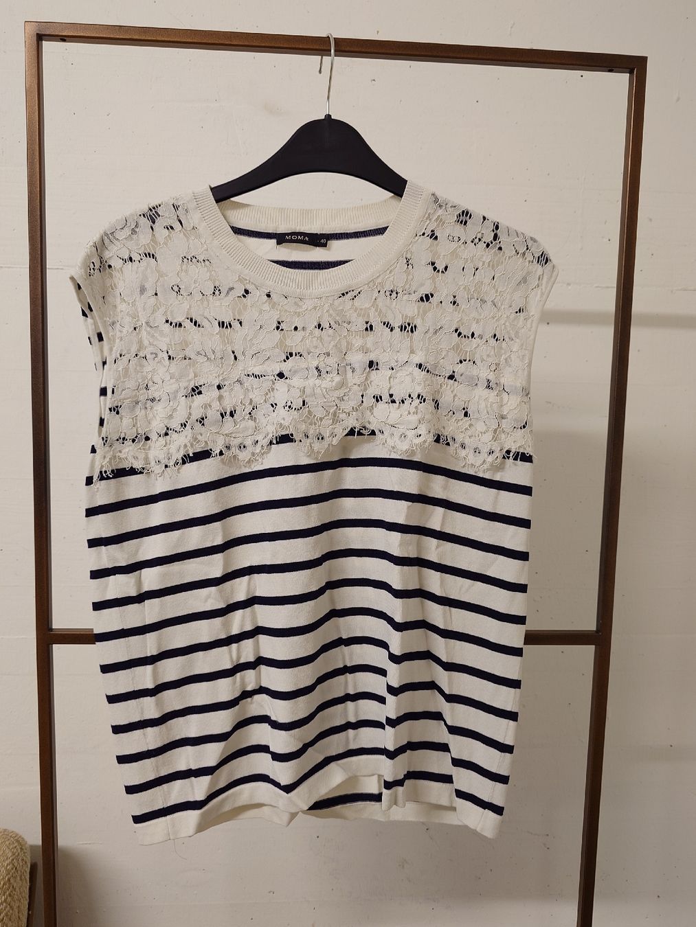 T-shirt: Sommerliches Top, Grösse M, gestreift – Usato da Zürich venduto da E.M.