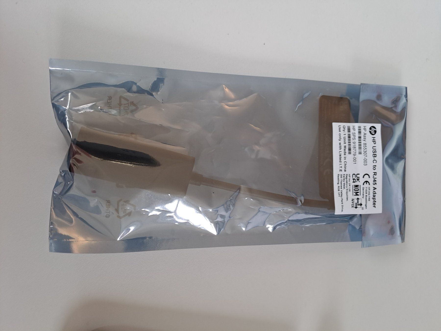 Hewlett Packard Unità & Adattatore: HP USB-C zu RJ45 Adapter – Nuovo e nell'imballaggio originale da Bern venduto da aucti0n