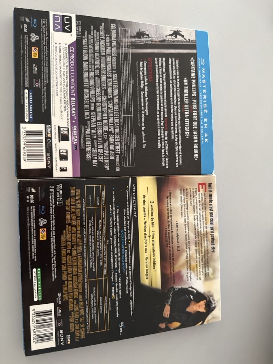 Tous les DVDs: Blu-ray Captain Phillips & Salt Edition Deluxe – Neuf (Voir description) à Zürich par nad_s27g 1