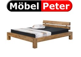 BalkenBett ORTEGA massiv Sumpf Eiche 160