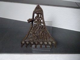 Antike jüdische Chanukka-Öllampe aus Messing