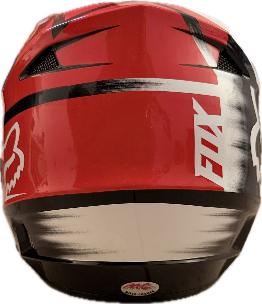 Fox Caschi & visiere: Fox Motorradhelm mit Brille Grösse S Rot Schwarz – Usato da Muri AG venduto da GIRO777 3
