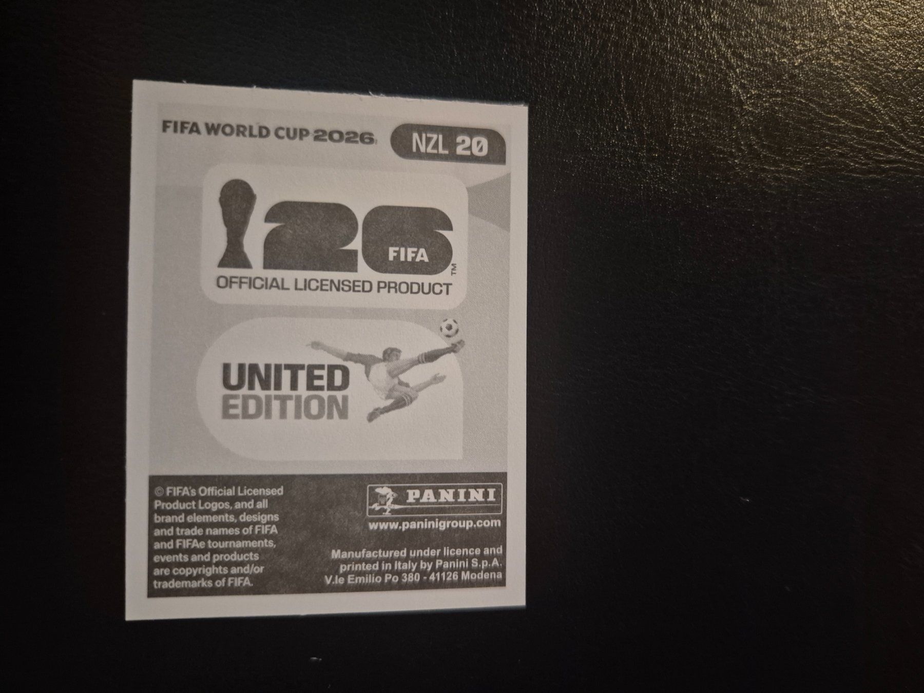 Panini Carte collezionabili: Panini WM 26 NZL 20 – Nuovo (secondo la descrizione) da Rorschacherberg venduto da AJ3108 1