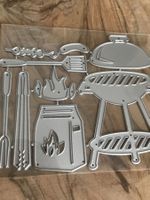 Stanzschablonen-Set Grillieren, Grill, Barbecue NEU