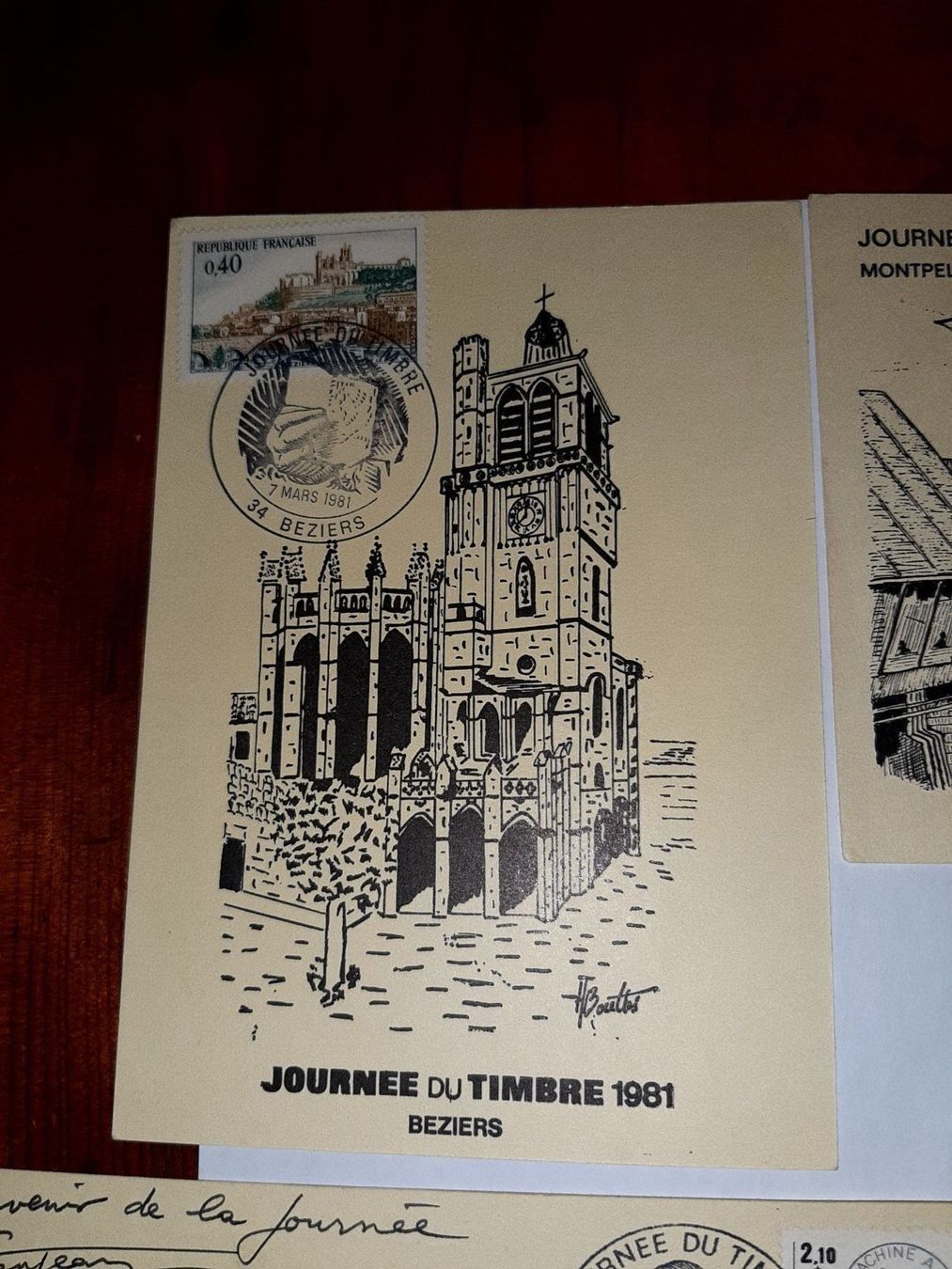 Cartoline postali: 4 cartes postales journee du timbre – Nuovo (secondo la descrizione) da Le locle venduto da juliensaran 3