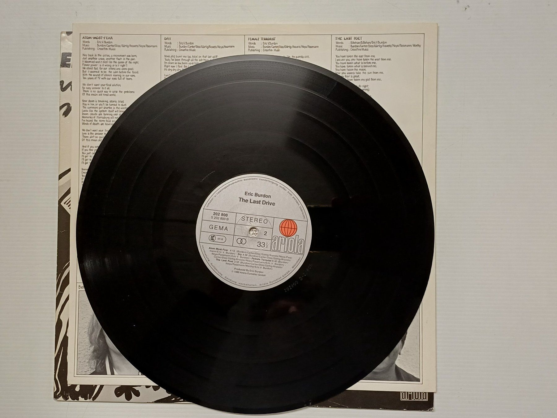 Vinyles: LP - Eric Burdon, Last Drive – D'occasion à Bichwil par Viggen37 2