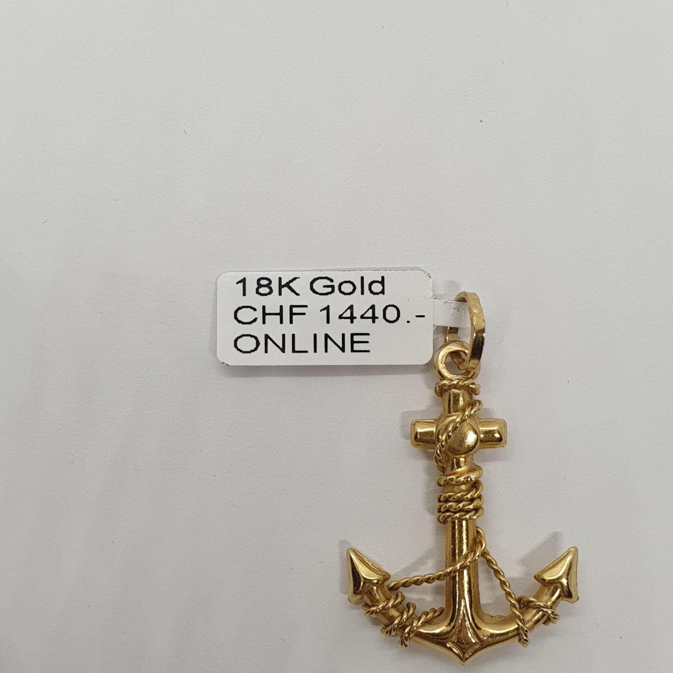Ciondoli: Echt 18K Gold - Anker Anhänger – Usato da Luzern venduto da Goldhaus-Luzern 3