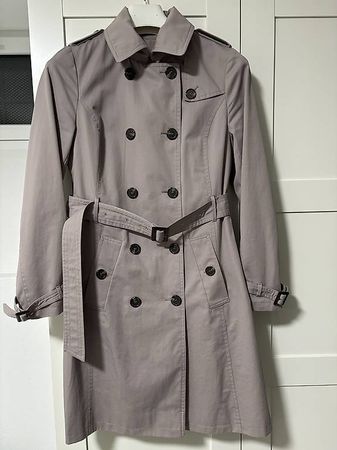 Trench donna elegante - doppiopetto con cintura